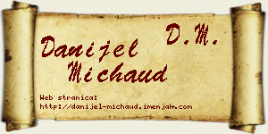 Danijel Michaud vizit kartica
